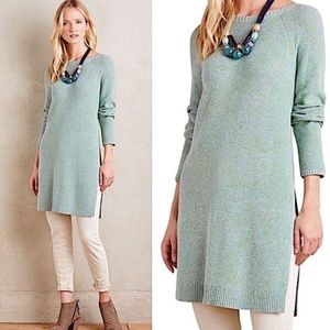 Anthropologie Moth Side Vent Tunic Sweater